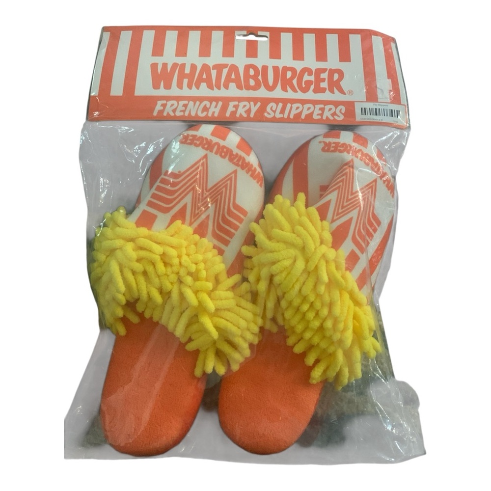Men’s XXS WHATABURGER FRENCH FRY SLIPPERS